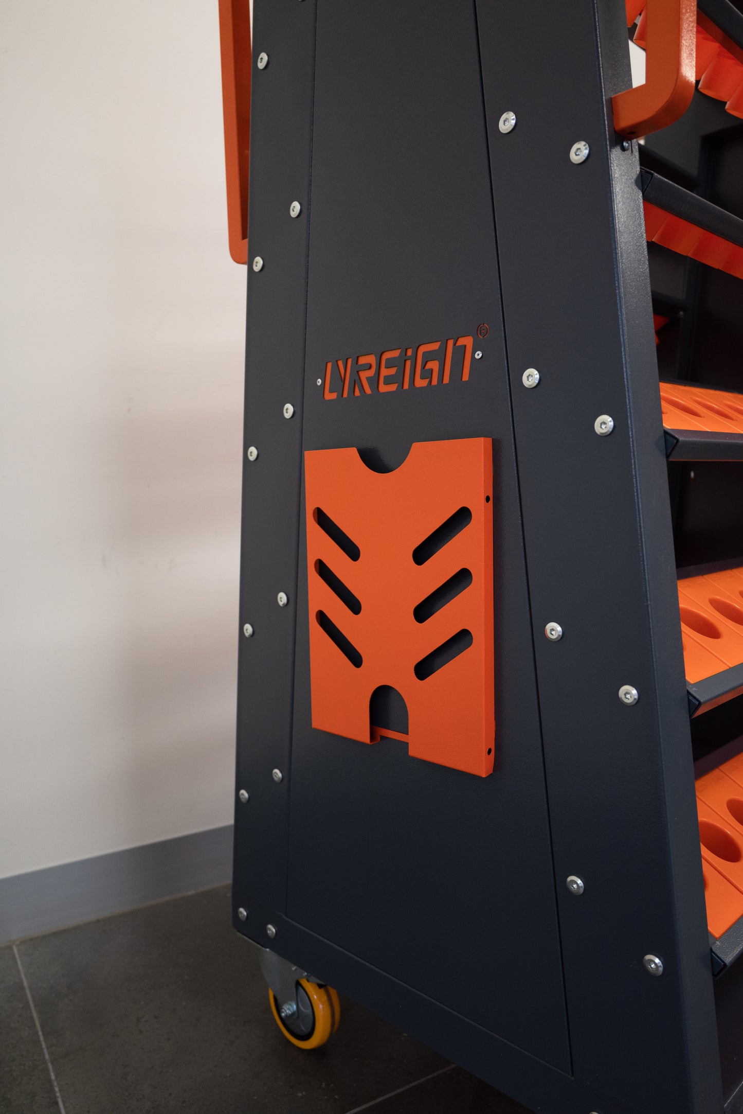 LYREIGN CNC Tool Cart – BT40 Double-Row Tool Holder | 100 Tool Capacity with Wheels & Top Storage Box